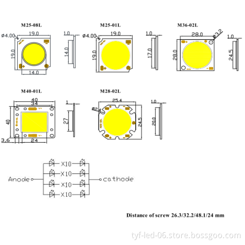 2014 hot sale 24W cob led emitter